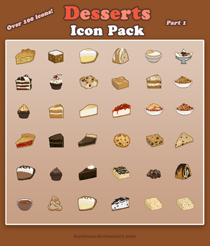 Desserts Icon Pack 1/3