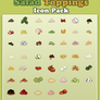 Salad Toppings Pixel Icon Pack