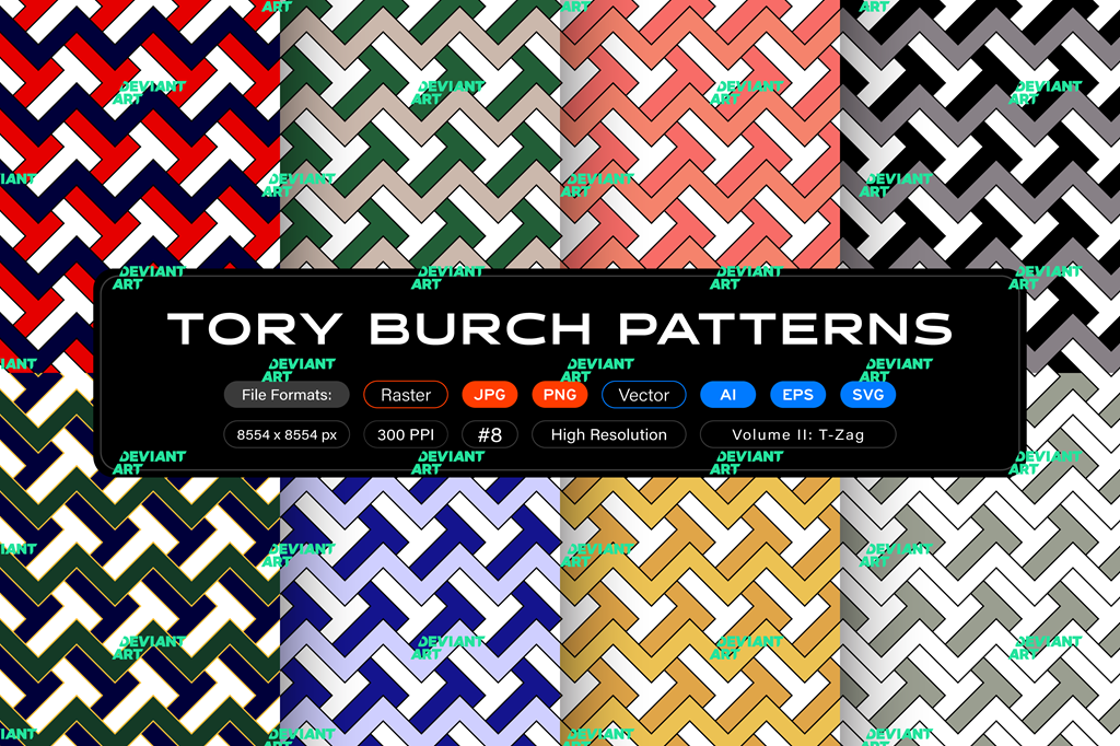 Tory Burch Patterns, Vol. 2: T-Zag by itsfarahbakhsh on DeviantArt