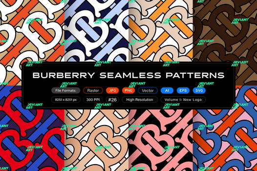 Burberry Seamless Patterns, Vol. 1: New Logo