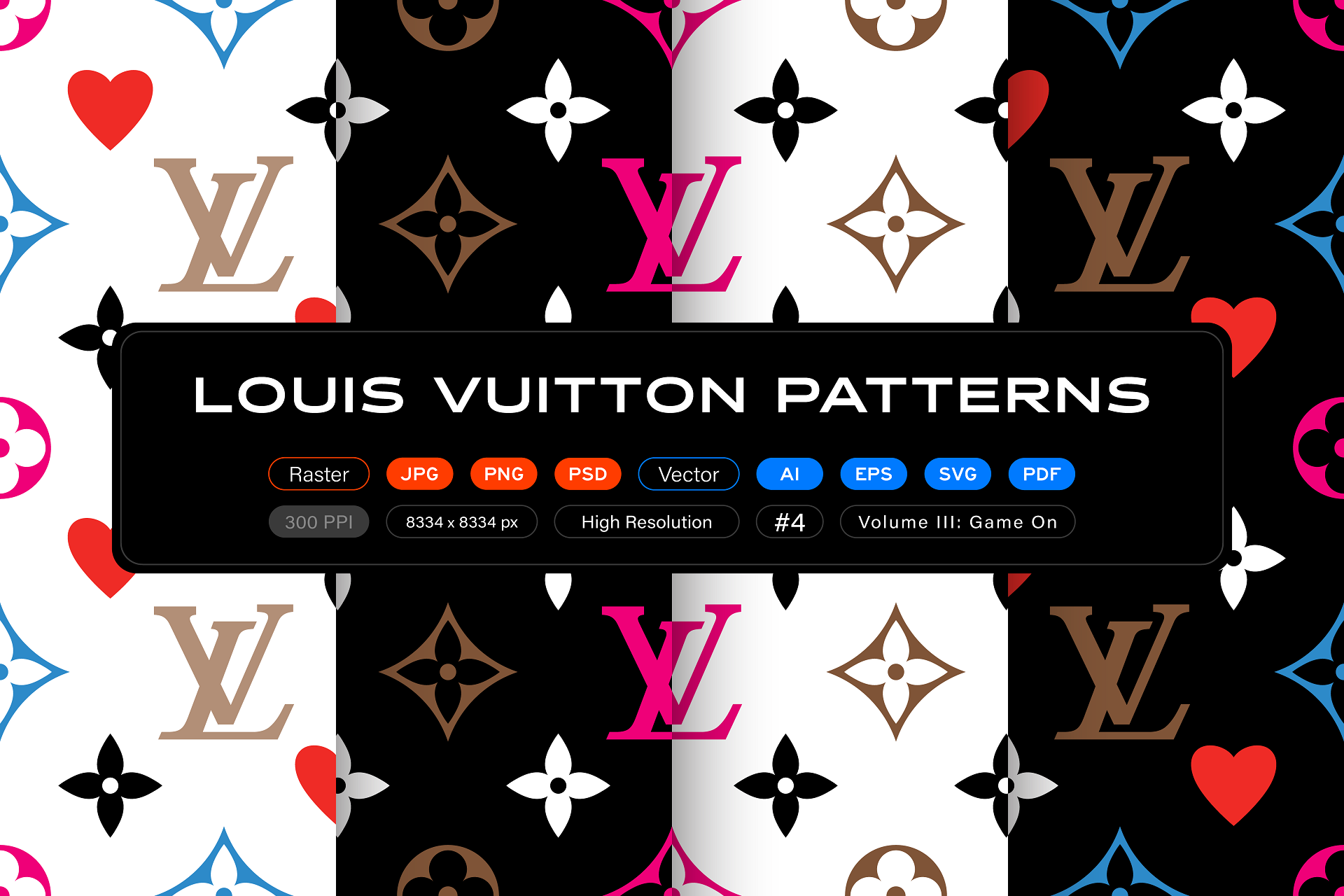 Louis Vuitton Patterns, Vol. 3: Game On by itsfarahbakhsh on