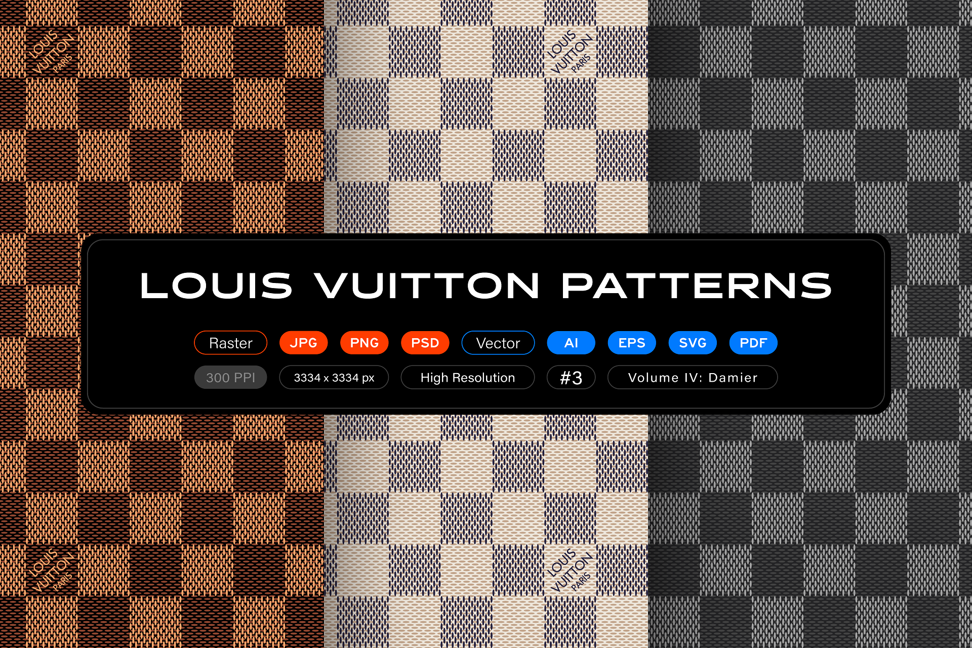 Louis Vuitton Patterns, Vol. 4: Damier by itsfarahbakhsh on DeviantArt