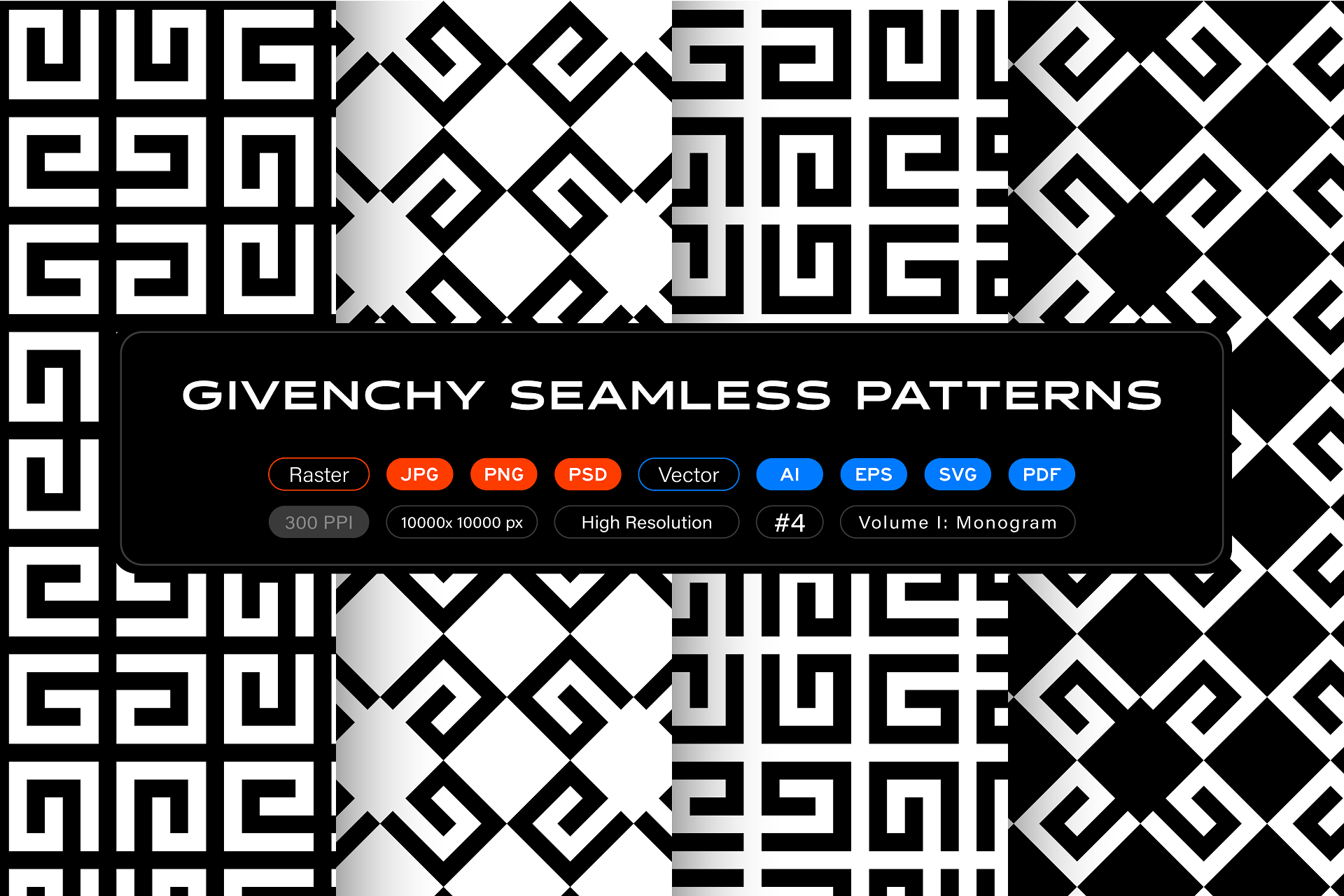 Givenchy Seamless Patterns, Vol. 1 Monogram by itsfarahbakhsh on