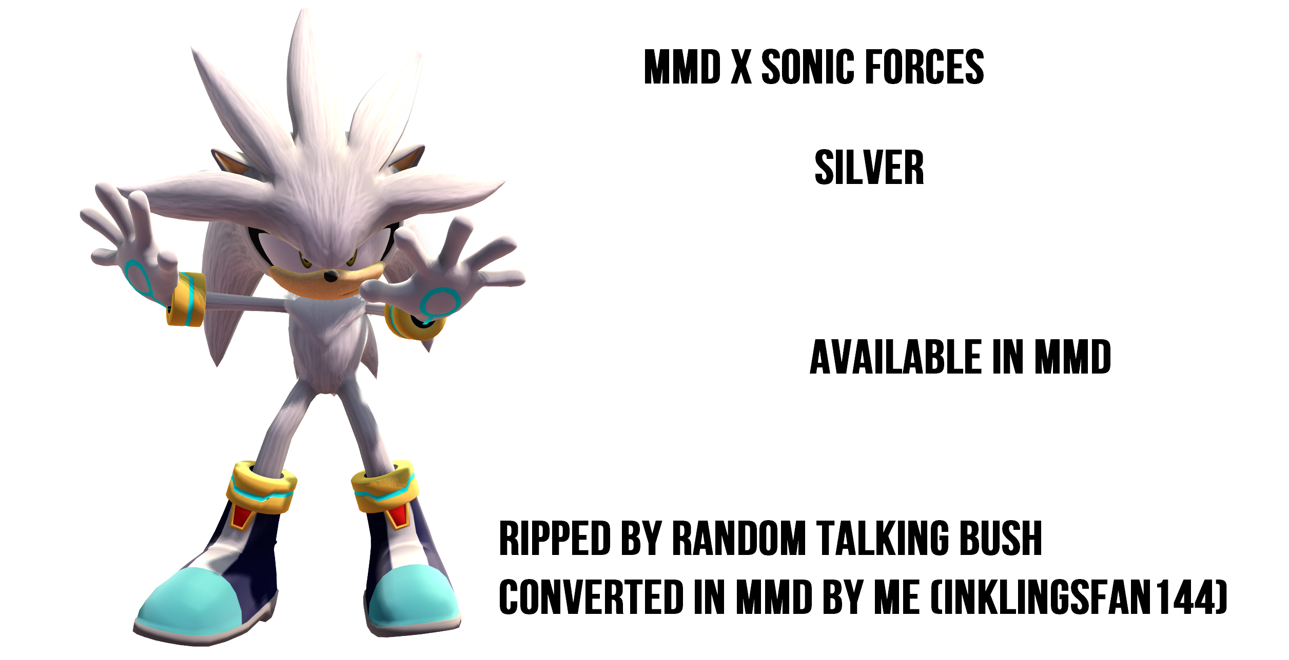 MMD x Sonic Forces Silver (Download) by InklingsFan144 on DeviantArt