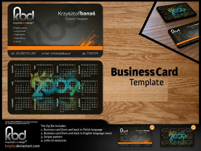 Business Card Template By Krzyho On Deviantart