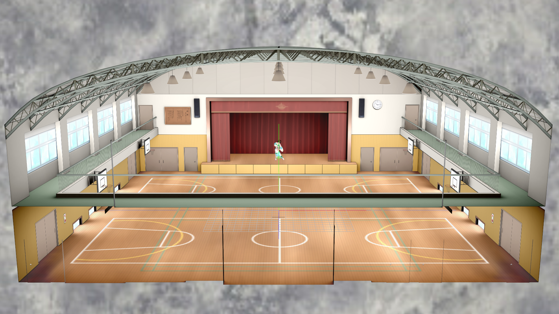 [DL] MMD School Auditorium Stage