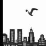 Bird, Black Buildings