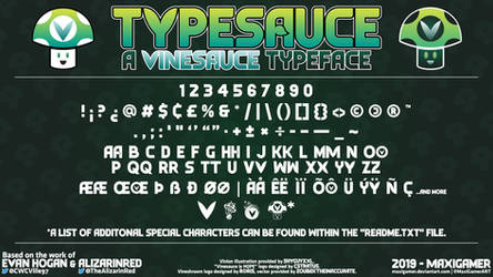 [Font] TYPESAUCE - A Vinesauce Typeface (V1.0.0)