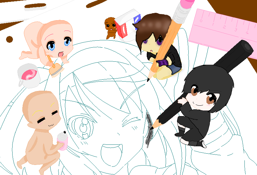 Drawing Collab by AskOokami2pEgypt on DeviantArt