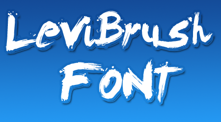 levi brush font