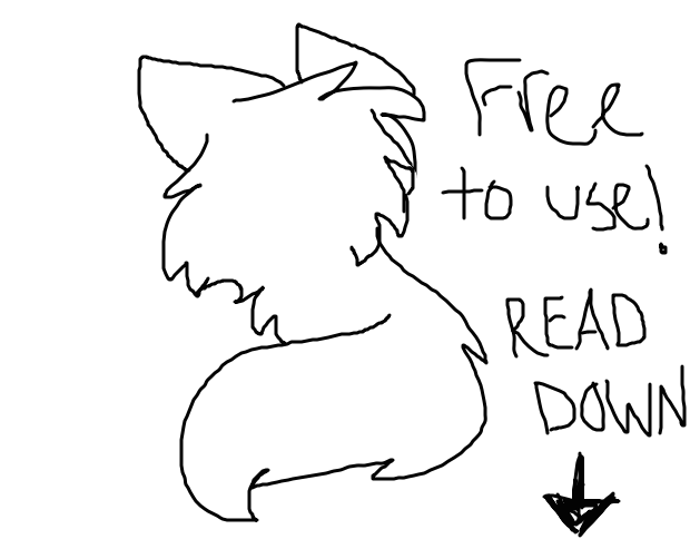 Fursona Cat Body OUTLINE by ArtistButterfly on DeviantArt