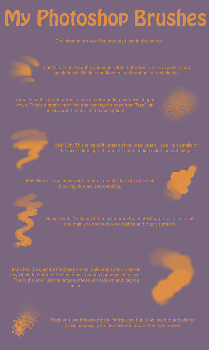 the photoshop brushes i use free