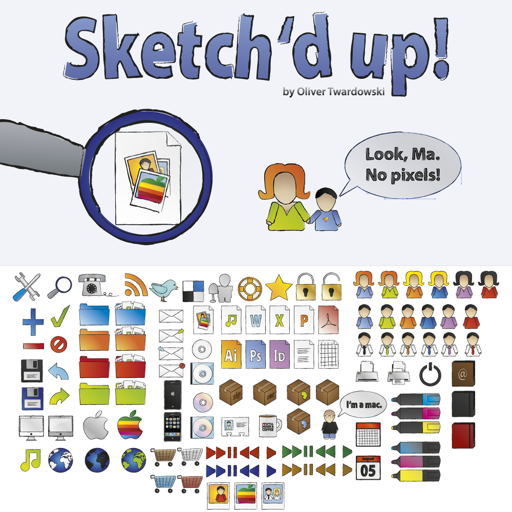 Sketched up - free iconset