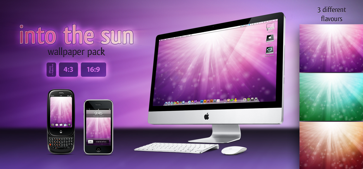 into the sun - wallpaper pack by twinware