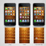 wooden shelf iphone4 wallpaper