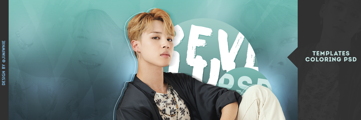 Twitter Header Template {BTS JIMIN} by reveluvpsd on DeviantArt