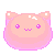 F2U: Baby Pink Neko Blob Icon by cENtRosEMa
