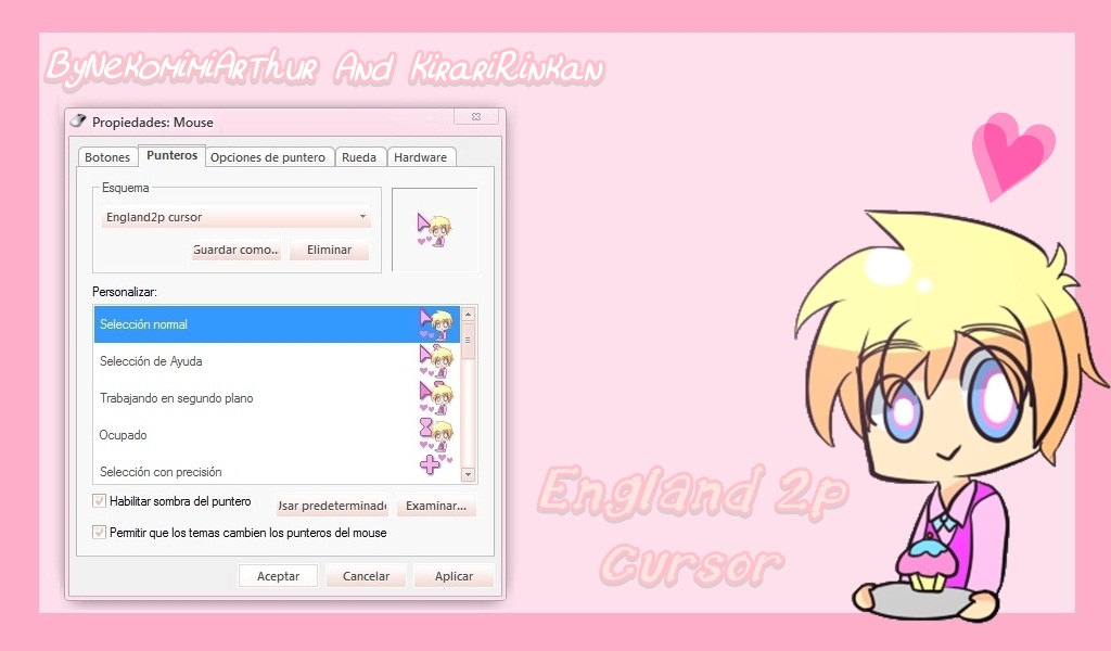 England 2P Cursor ByNekomimiArthur and KirariRinka