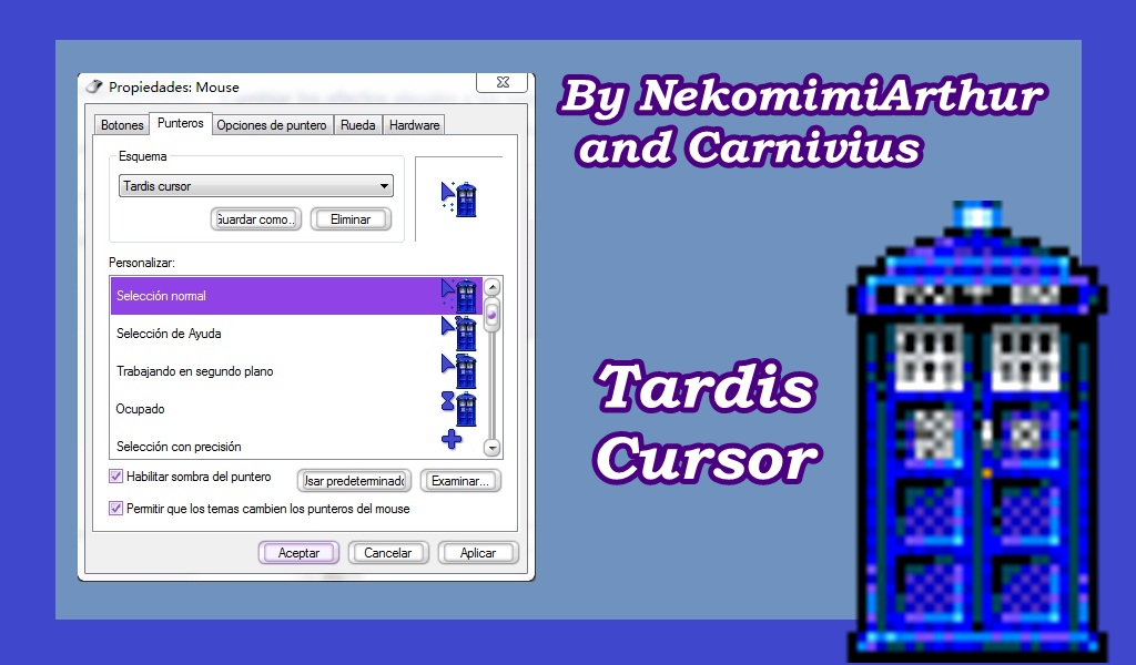 Tardis cursor By NekomimiArthur And Carnivius