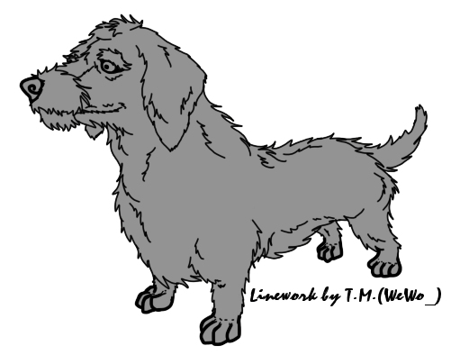 Dachshund Lineart 2