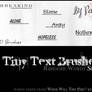 Tiny Text Brushes Set 6