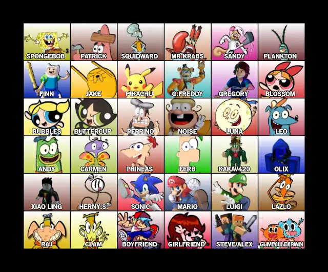 Ssbu Roster Deviantart SSBU Roster but it's my version by BeanieTheCap on DeviantArt
