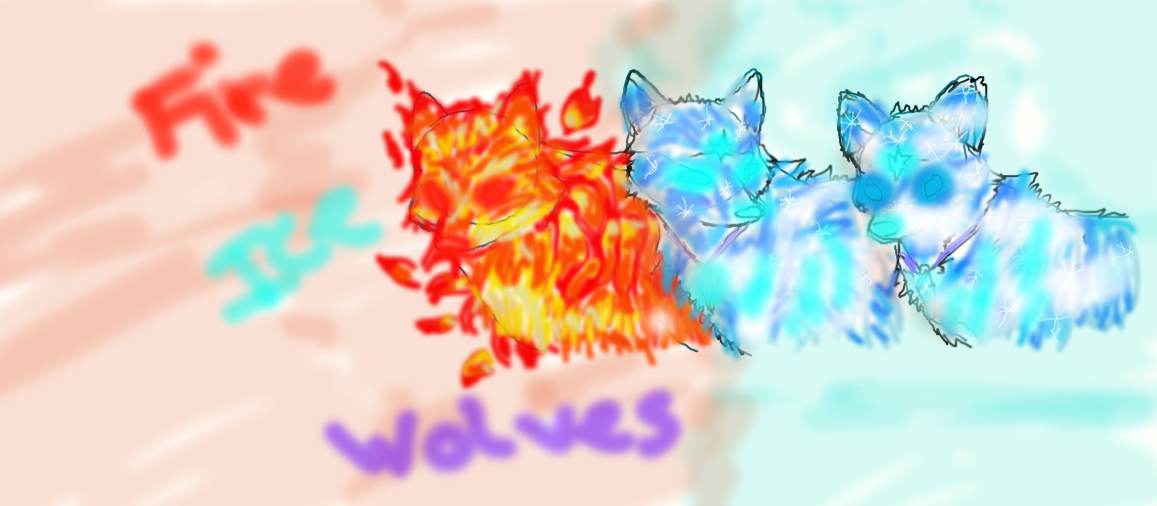 fire and ice wolves by lotte1998 on DeviantArt