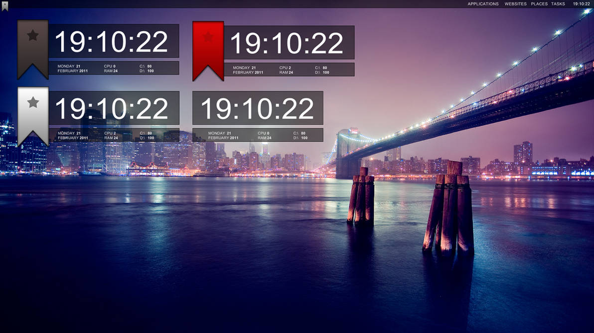 xClock for Rainmeter by KimboPrice