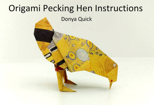 Origami Pecking Hen Instructions