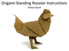 Origami Standing Rooster Instructions