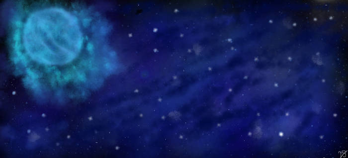 Blue- Galaxy Background II