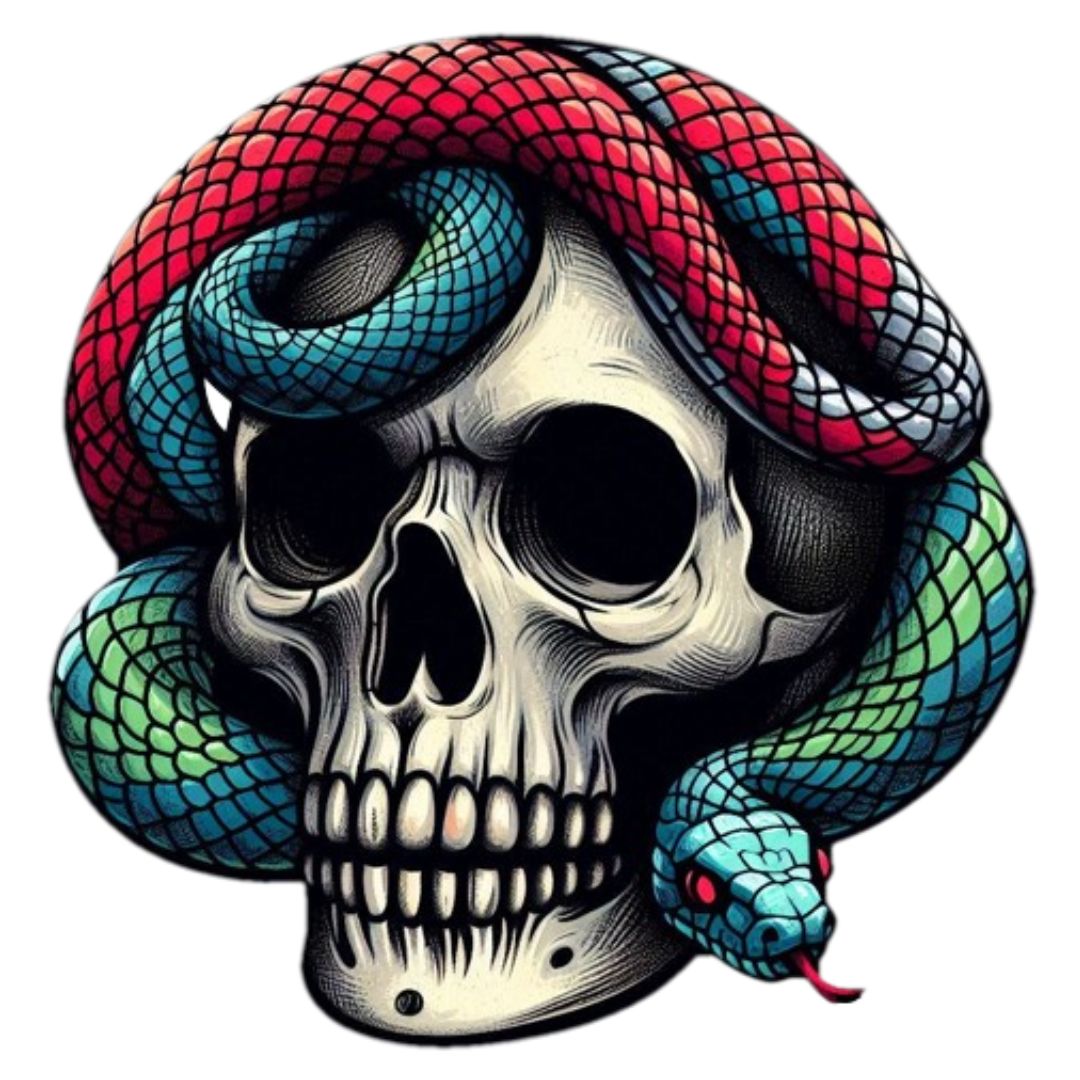 Skull With Snake Sublimation -13 by Rondasdesigns on DeviantArt