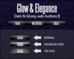 Dark And Glossy Web Buttons