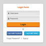 Cool And Clean Login Form (PSD)