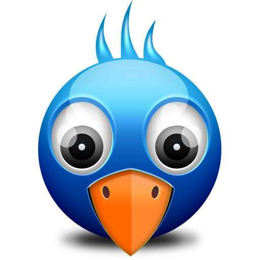 Little Twitter Birdie Icon (PSD)