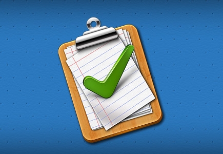 Tick Mark Approved Clipboard Icon (PSD)