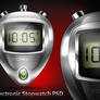Electronic Stopwatch Icon (PSD)