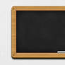 Wooden Black Chalkboard Icon (PSD)