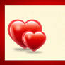 Valentine Hearts Card Template (PSD)