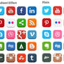 20 Popular Social Media Icons (PSD)