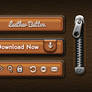 Leather UI Elements (PSD)