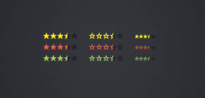 Review and Rating Stars (PSD)