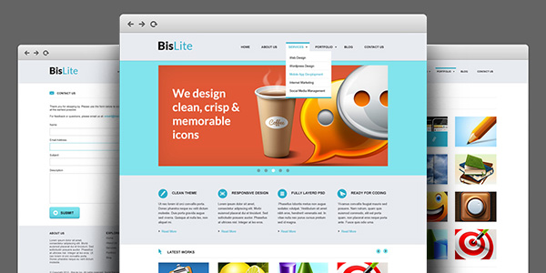 BisLite - HTML Coded And PSD Template