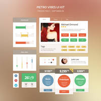 Metro Vibes UI Kit (PSD)