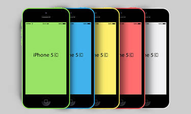 New iPhone 5C Mockup (PSD)