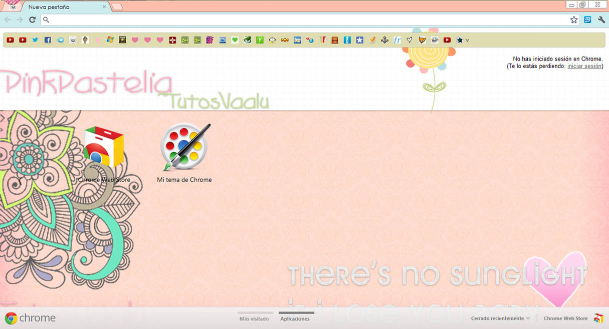Theme Pink Pastelia for Google Chrome by TutosVaalu on DeviantArt