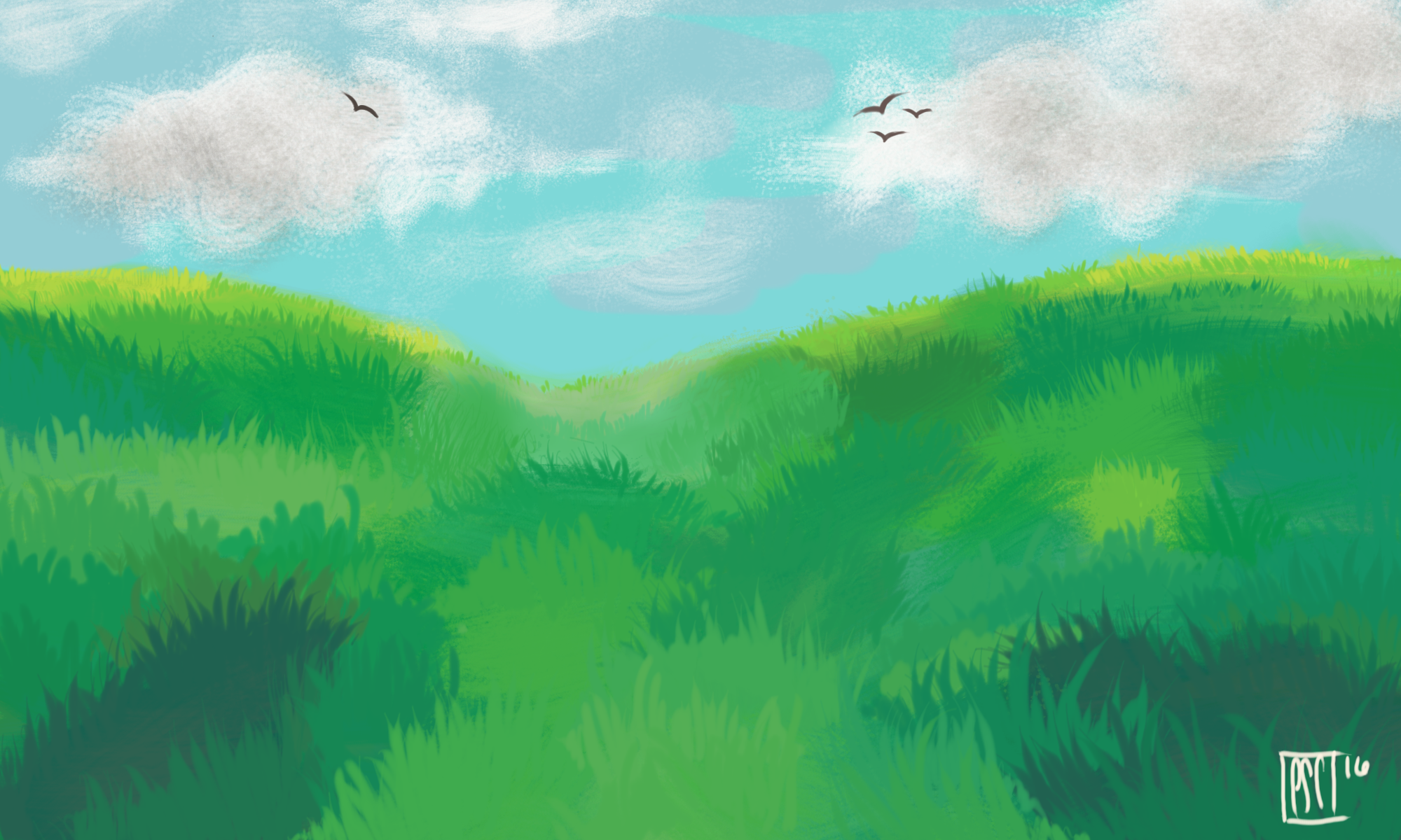 Landscape Practice by AlhenaSketches on DeviantArt