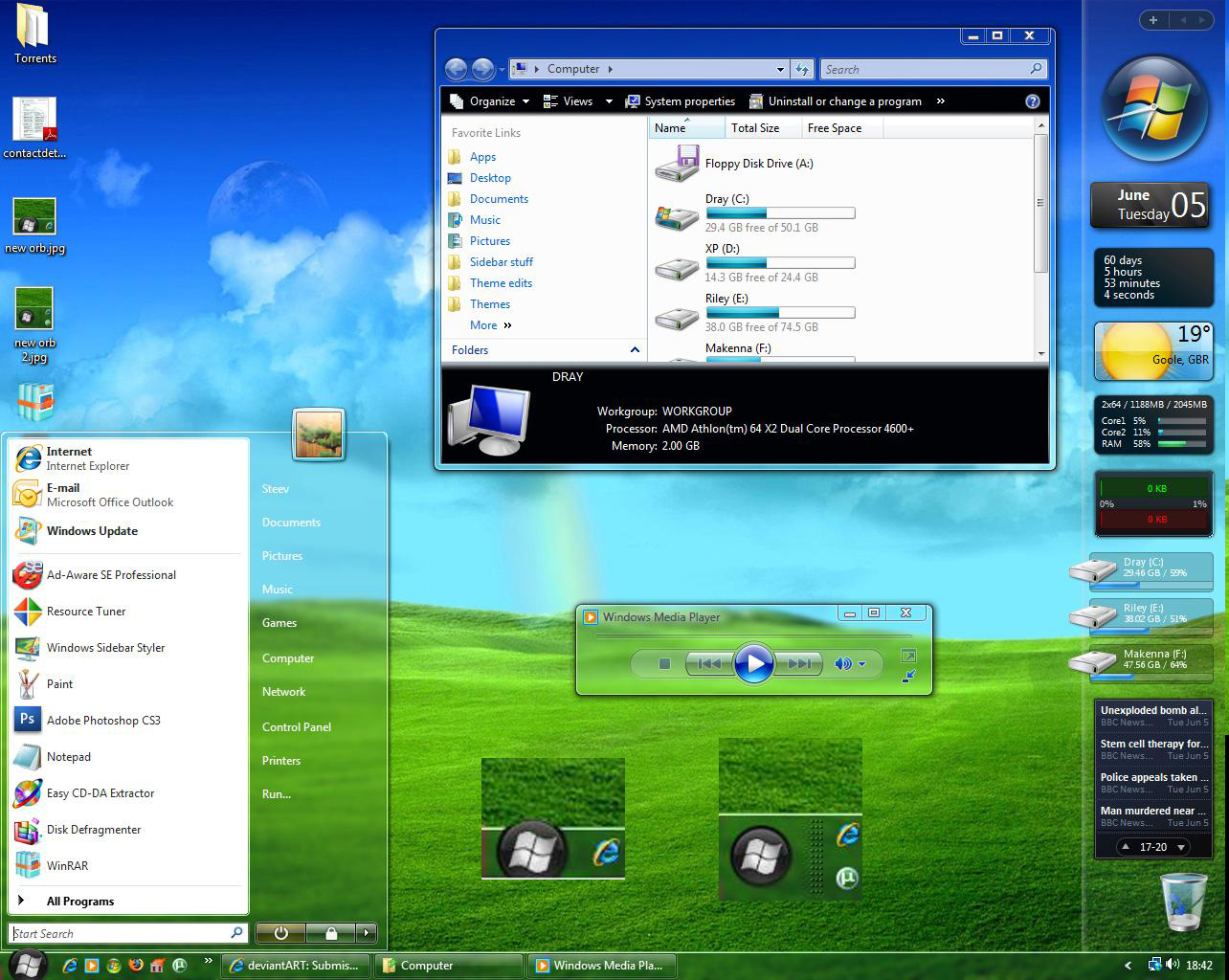 Maxclear V3.1 theme for Vista