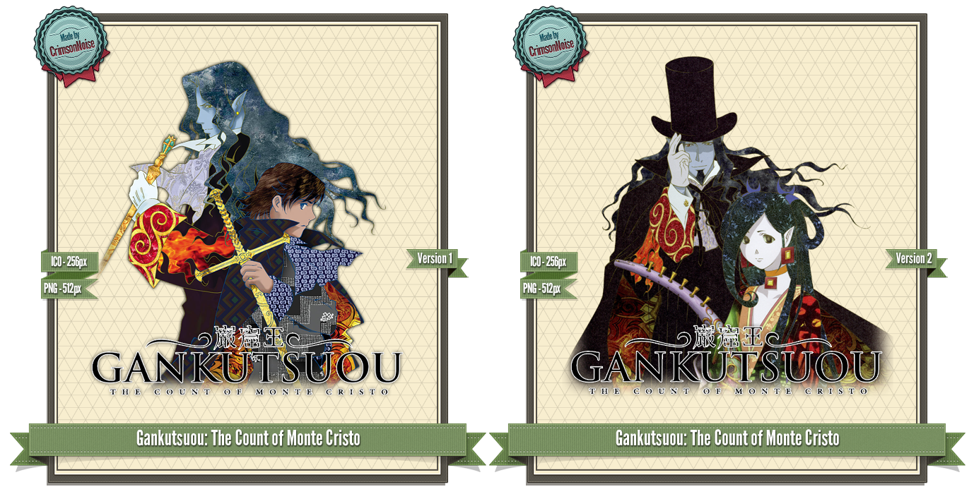 Gankutsuou: The Count of Monte Cristo - Anime Icon by CrimsonNoise on DeviantArt Gankutsuou: The Count of Monte Cristo - Anime Icon by CrimsonNoise on DeviantArt