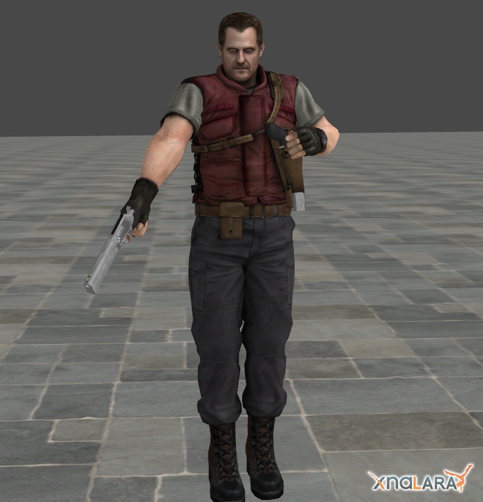 Barry Burton Gun Pose